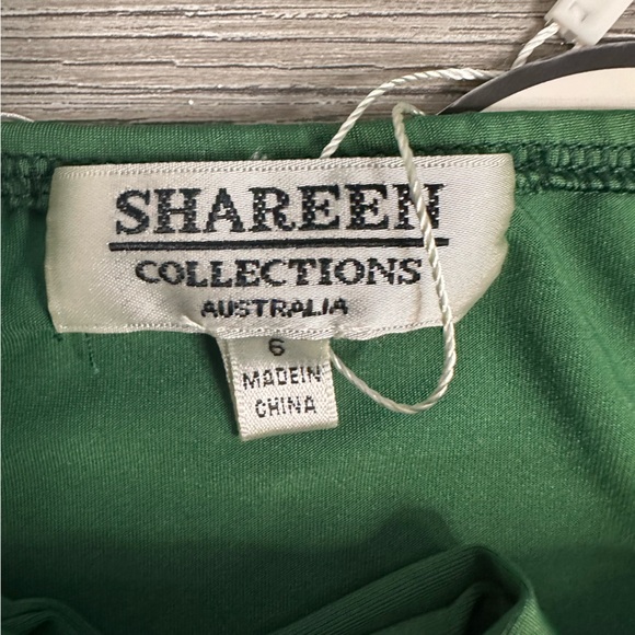 Elegant Green Halter Maxi Dress with front cut outs and wrap around tie - Picture 3 of 6